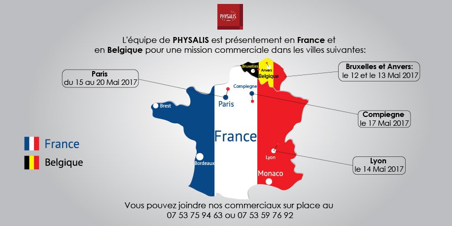 CdcCite's tweet photo. #PHYSALIS est présentement en #France et en #Belgique pour une mission #commerciale.
https://t.co/RYJXUW3hzf https://t.co/vybkGQeqTE