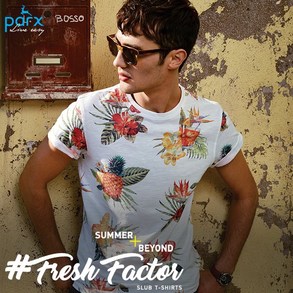 parxindia's tweet photo. Give your closet a makeover with the fresh printed t-shirts! Shop the #FreshFactor collection at a #Parx store near you! #SummerPlusBeyond https://t.co/iuZOfGG9c9