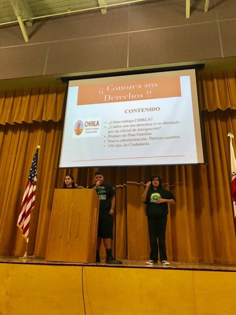 lausdbd5's tweet photo. Partnership with the office of @senricardolara #immigrationforum @CityofBell Know your rights @orchard The Orchard Academies High School https://t.co/52n0XBiot3