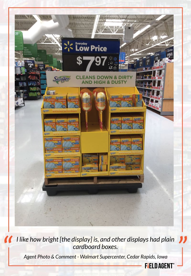 Storesight_AI's tweet photo. #RetailRecon: Our Agents thought this #display from @Swiffer was very eye-catching! #retail #marketing https://t.co/k0SwOhUW6D