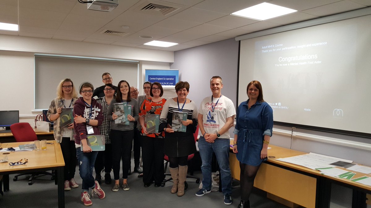 The brill Mental Health First Aiders from <a href="/mycoopfood/">Central Co-op Food</a> Lichfield course! Pleasure to train them! <a href="/BirminghamMind/">Birmingham Mind</a> @PA_BhamMind <a href="/MHFAEngland/">MHFA England®</a>