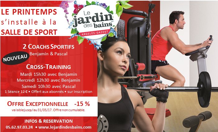 #crosstraining demain Samedi 10h30 à la #SalledeSport du <a href="/JardindesBains/">Jardin des Bains</a>  avec Pascal notre coach sportif ! Sur inscription !
