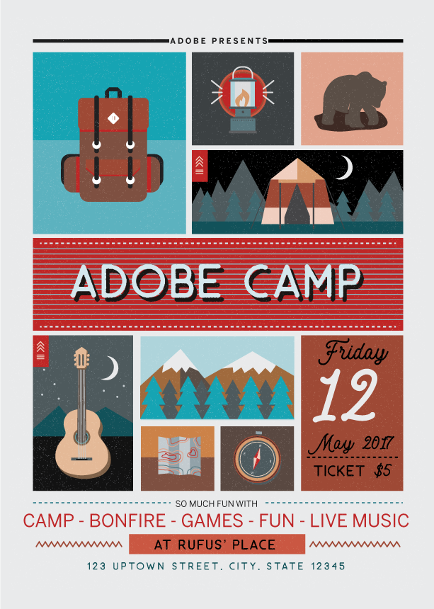 DesignAya2's tweet image. Very Late entry :( #AdobeLive Poster contest @rufusd