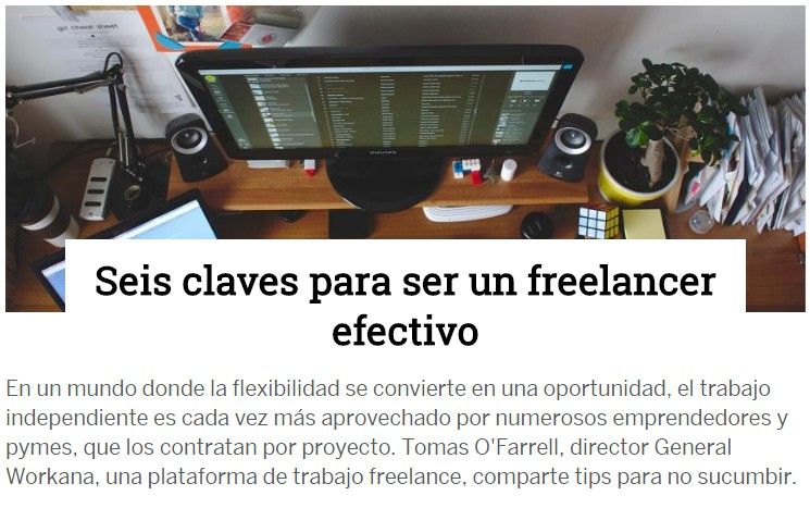 MarianoYlarri's tweet photo. #FreeLancers Trabajar desde donde quieras, con clientes en cualquier parte del mundo. Consejos de @workana #PymeTips https://t.co/C0HqjxzWsH https://t.co/hwXHEJ2c5p