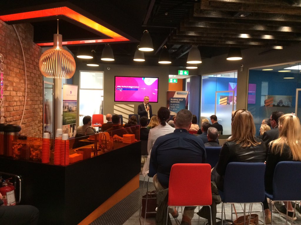 Cork Airport Manager @kevin_cullinane kicking off BOI's event at workbench cork #BOI #startups #TourismMatters
