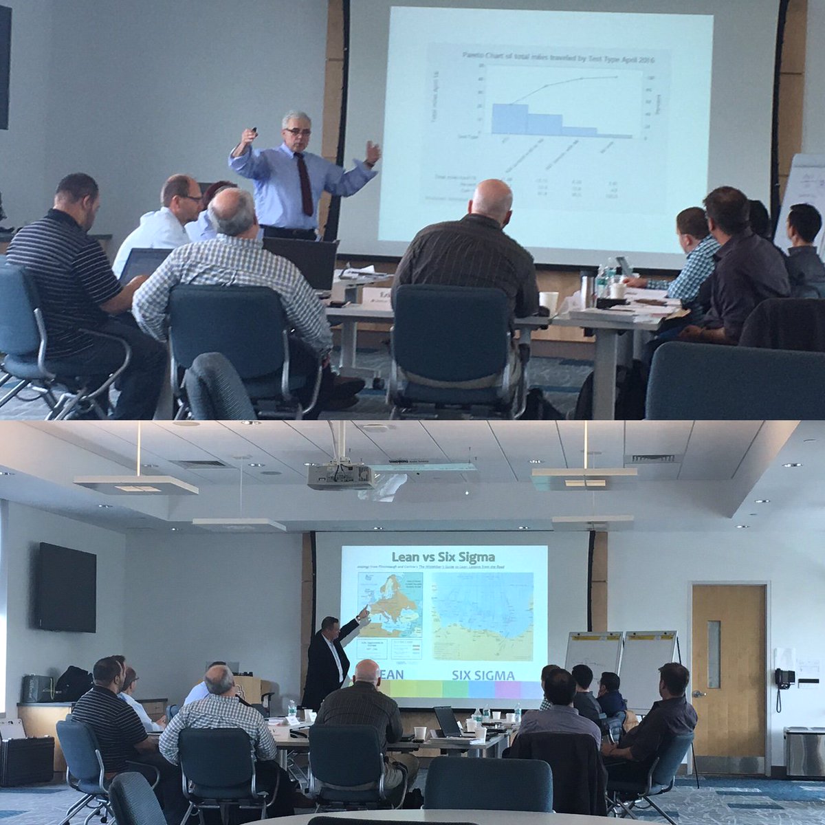 LehighExecEd's tweet photo. Instructor Rich Titus and Guest Speaker Pete Ruggiero from @Crayola with our #leansixsigma program today! #supplychain https://t.co/8Cy4kLPKUU