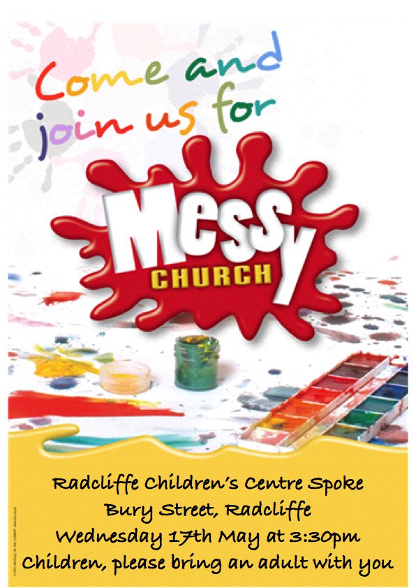 RadcliffeParish's tweet photo. With our All Together Service on the 2nd Sunday of the month and our #Messy Church you can explore faith as a family https://t.co/lbZTLzXzsY