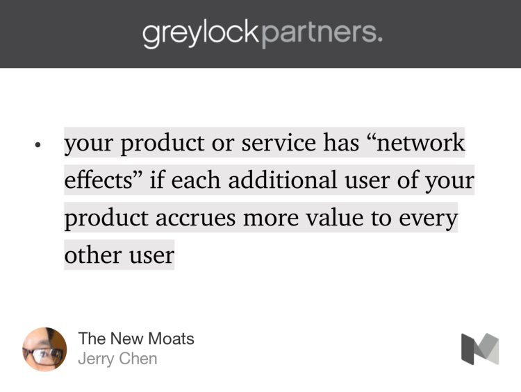 neigrando's tweet image. “The New Moats” — @jerrychen news.greylock.com/the-new-moats-… #systemintelligence &amp;amp; #networkeffects
