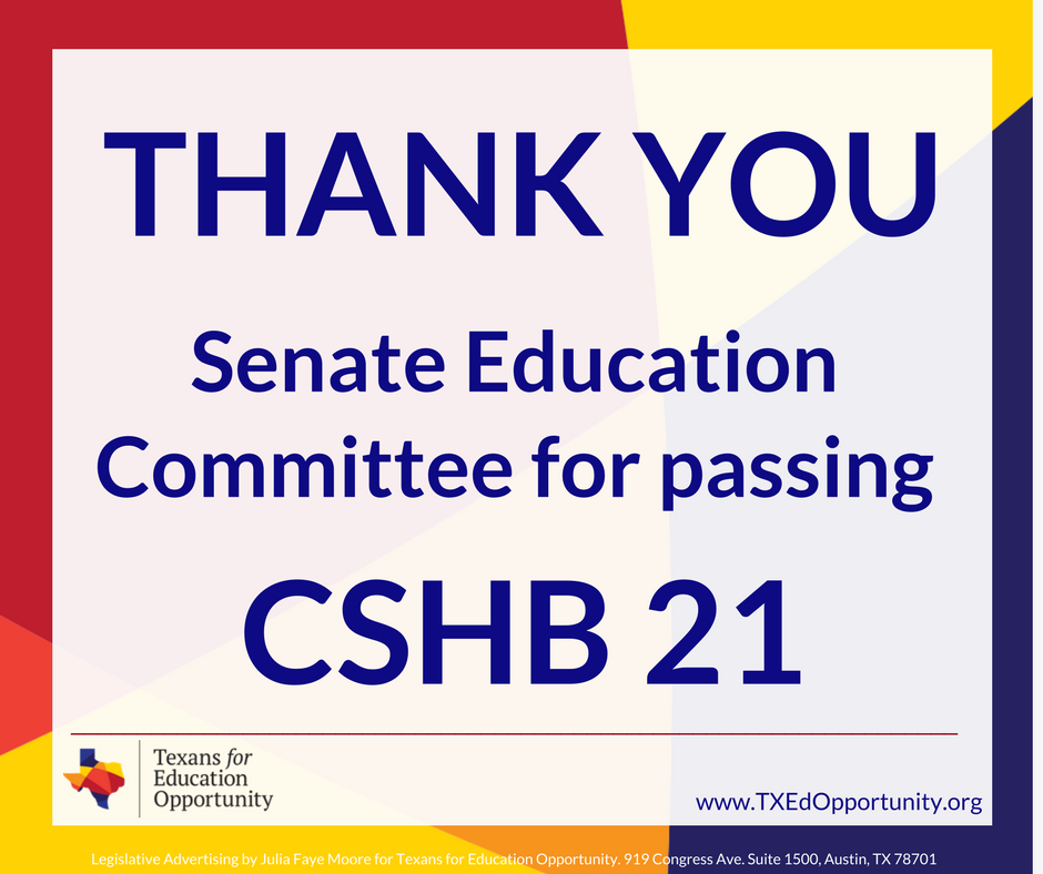 TXEdOpportunity's tweet photo. Thank you @SenatorLucio for supporting #schoolchoice for those who need it most! #CSHB21 #txed #txlege https://t.co/duQfV9d2PY