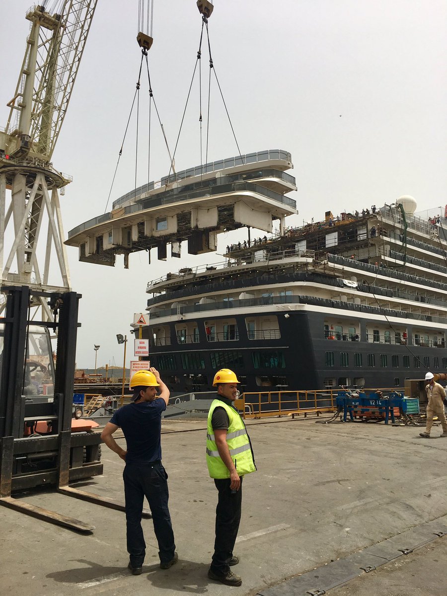 Exciting day at the shipyard #refit #QueenVictoria