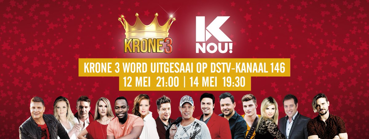 SelectMusiek's tweet photo. #Krone3 is vanaand 21:00 en Son-14Mei 19:30 op @kykNETNou @KroneFans @huisgenoot @AfrikaansM @SACelebTweets @sa_artists @kykNETtv https://t.co/nyp3mjRkY4
