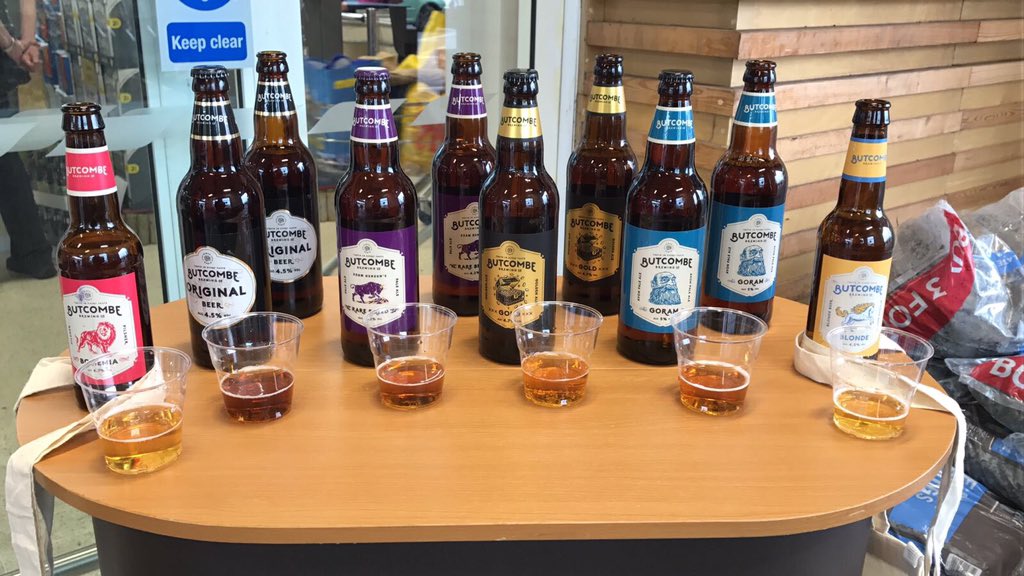 Spreading a little bit of Butcombe cheer with our delicious brews @TeamGlastonBury today #local #original #craftbeer #truthineverytaste