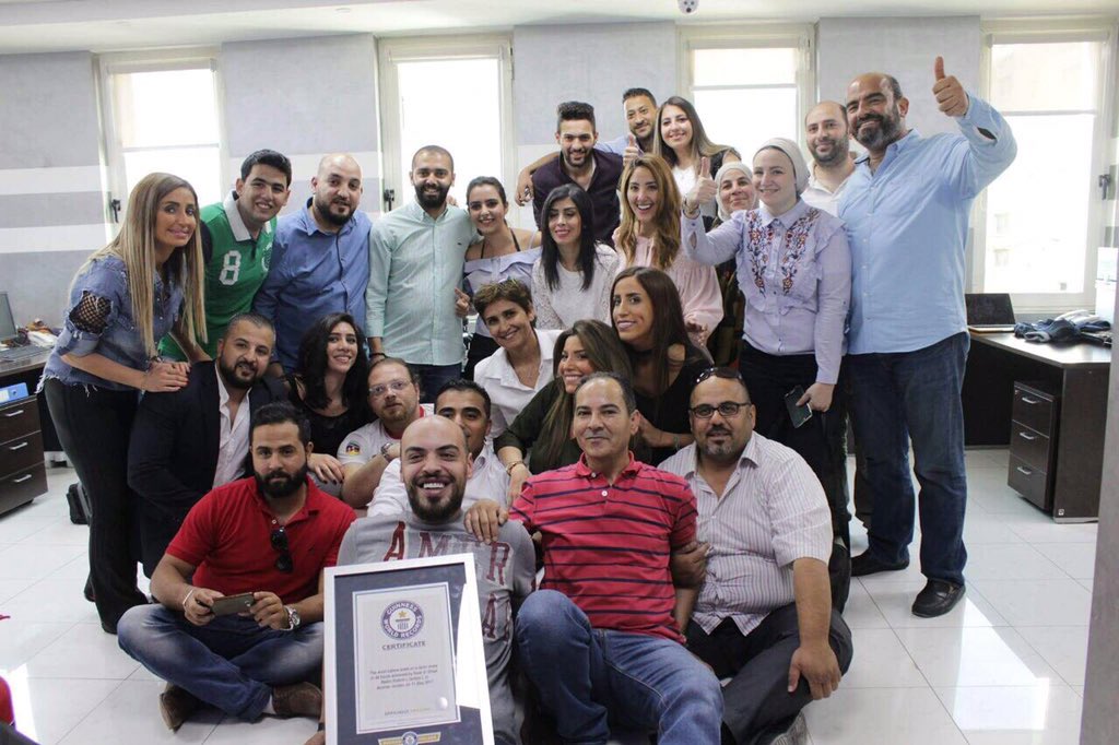 الف مبروك لإذاعة راديو صوت الغد إنجازهم الكبير بكسر الأرقام القياسية العالمية ودخولهم موسوعة جينيس...<a href="/SawtElGhadJO/">Sawt El Ghad Jordan</a> <a href="/GWR/">Guinness World Records</a> <a href="/Ddabbas/">Diala Dabbas</a>