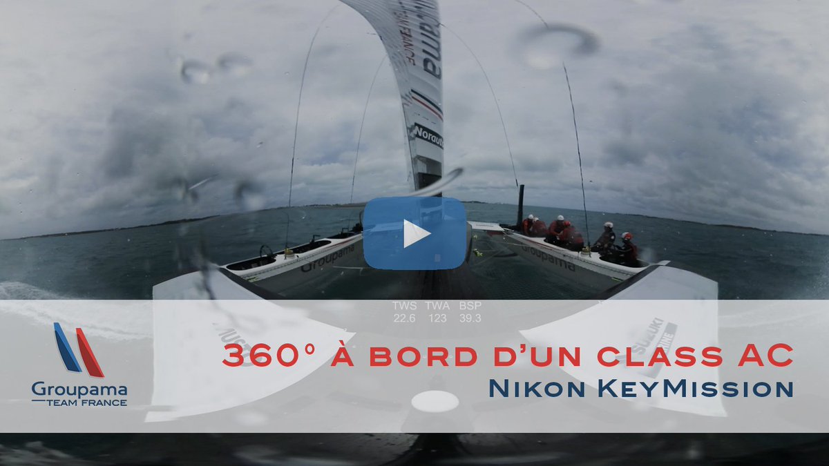 🌐 360° VIDEO à bord du Class AC 🇫🇷. Naviguez dans la vidéo 🔼 🔽 / ◀️▶️  et volez à 30 noeuds ! ➡️ youtu.be/GGeA7X6N-sA - avec <a href="/NikonFR/">Nikon France</a>