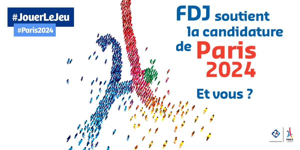 fdj_united's tweet image. A l'occasion de la Commission d’évaluation, FDJ offre à @Paris2024 une campagne de soutien.Tous ensemble #JouerLeJeu ow.ly/XkhU30bDcHR