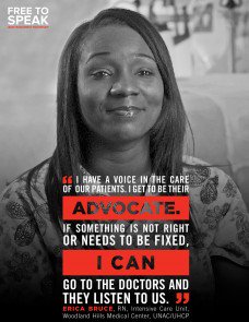 LMPtalk's tweet photo. Free poster download: #FreeToSpeak: A #Nurse Shows the Way: https://t.co/6BzV9mxD5L #NursesWeek #TransformKP https://t.co/YOZGsm4Y4F