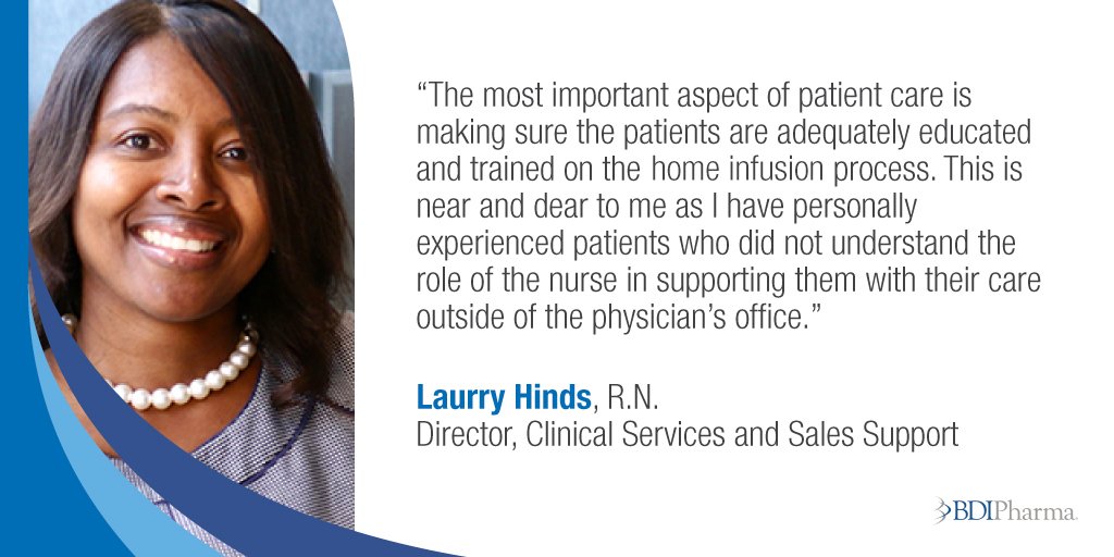 BDIPharma's tweet photo. What's the most important aspect of patient care? One of our very own brings her first hand experience. #nationalnursesweek https://t.co/lmWnjwy3PO