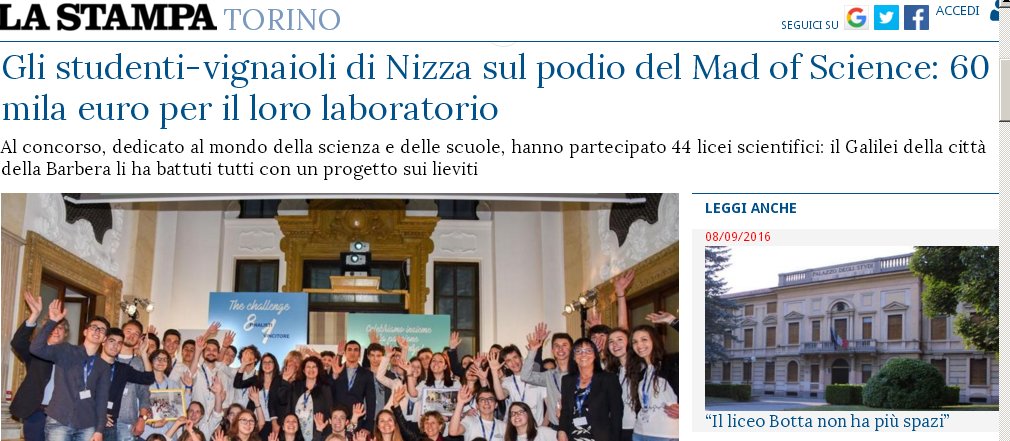 #TgrLeonardo #12maggio apprendere #Scienza a  #scuola
concorso #madforscience #madforsciencechallenge
x.com/DiaSorinItaly/…