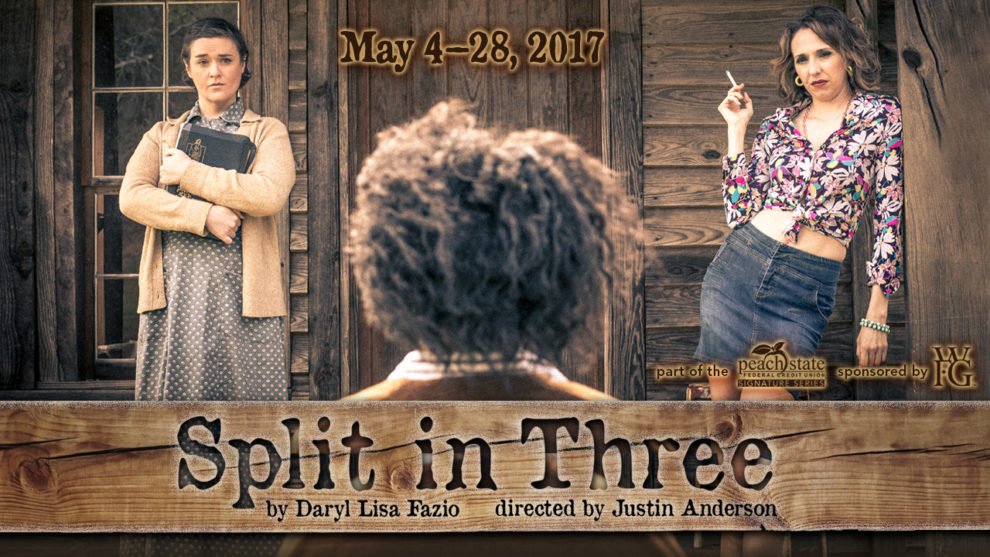 FoodieFather's tweet photo. @autumnsaliving says #SplitInThree is "hilarious & thought provoking." MUST SEE. @AuroraTheatre #AuroraTheatre #Atlanta #ATL @BRAVEprATL https://t.co/LwjuNKVGTN