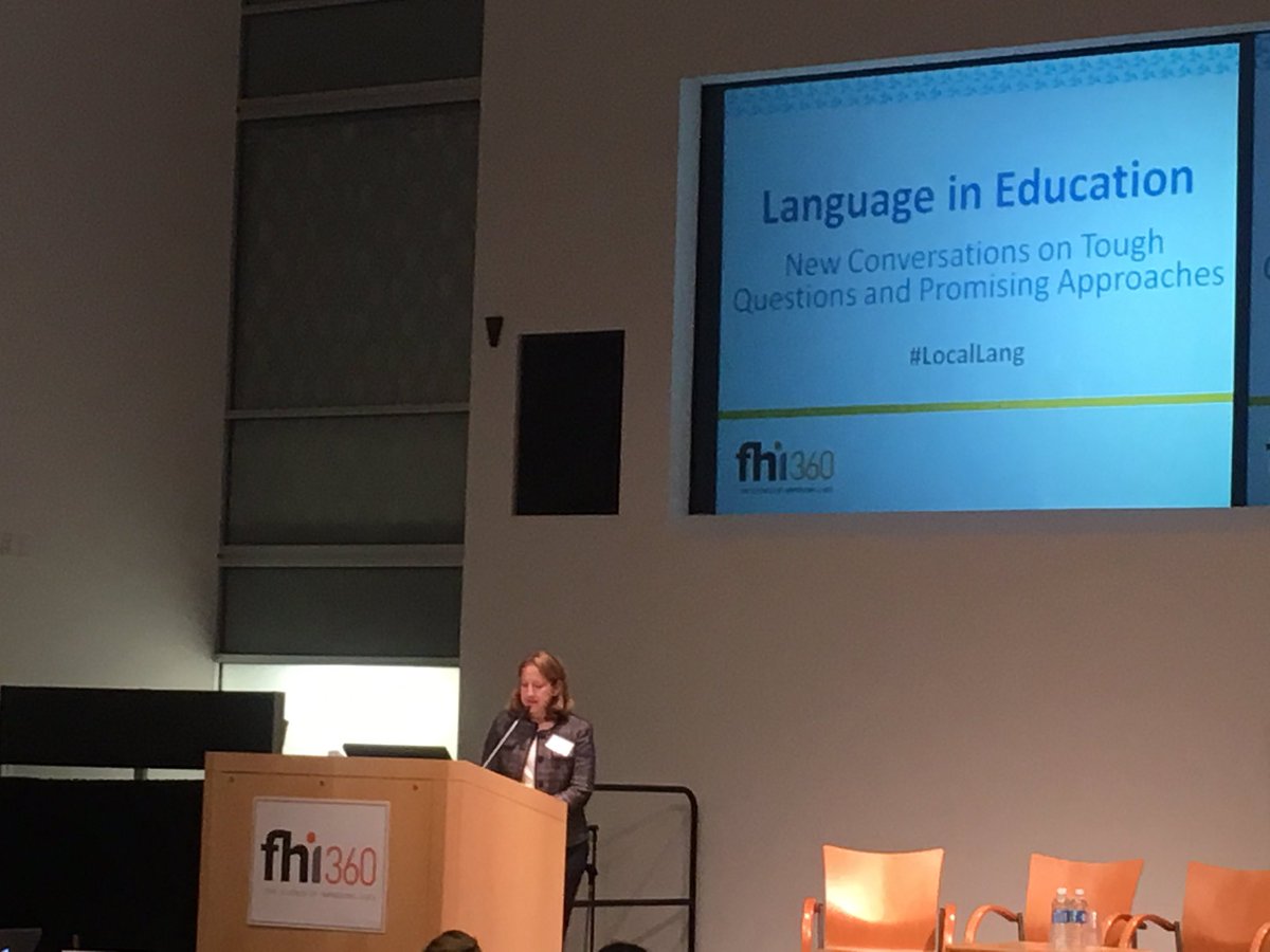 KatjeVandenHeuv's tweet image. @fhi360&apos;s Julia Frazier kicks off what promises to be a rich conversation on #LocalLang