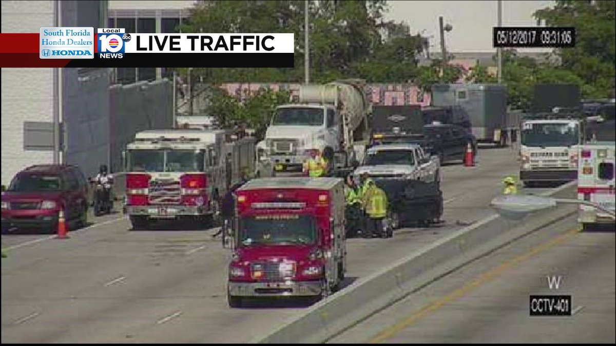 A look at the crash on I-195 EB approaching Biscayne Blvd #traffic https://t.co/VIZp3tFhvE