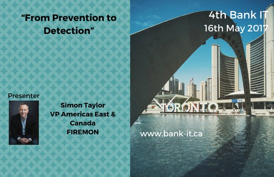 Simon Taylor from <a href="/FireMon/">FireMon</a> Presenting at 4th #bankit 16th May Toronto. Register to attend whoozin.com/7JX-HR4-9337