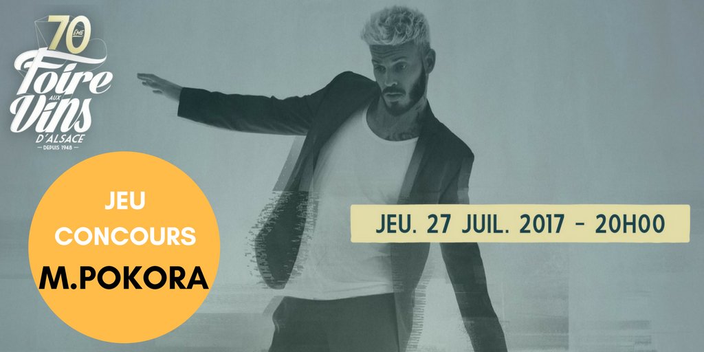 fnacspectacles's tweet photo. 🎁 Jeu-Concours 🎁 FOLLOW + RT et gagne tes places pour voir @MPokora à la @FoireColmar ! 😍😍😍 #mpokora #jeu #foireauxvins #festival #concert https://t.co/ODcY41fawc
