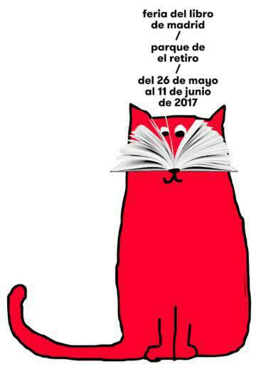 IniciativaLB's tweet photo. Un hermoso y sencillo cartel para la feria del libro, del 26 de mayo hasta el 11 de junio   en Madrid🐱😍📚 https://t.co/l41gRtI7v3