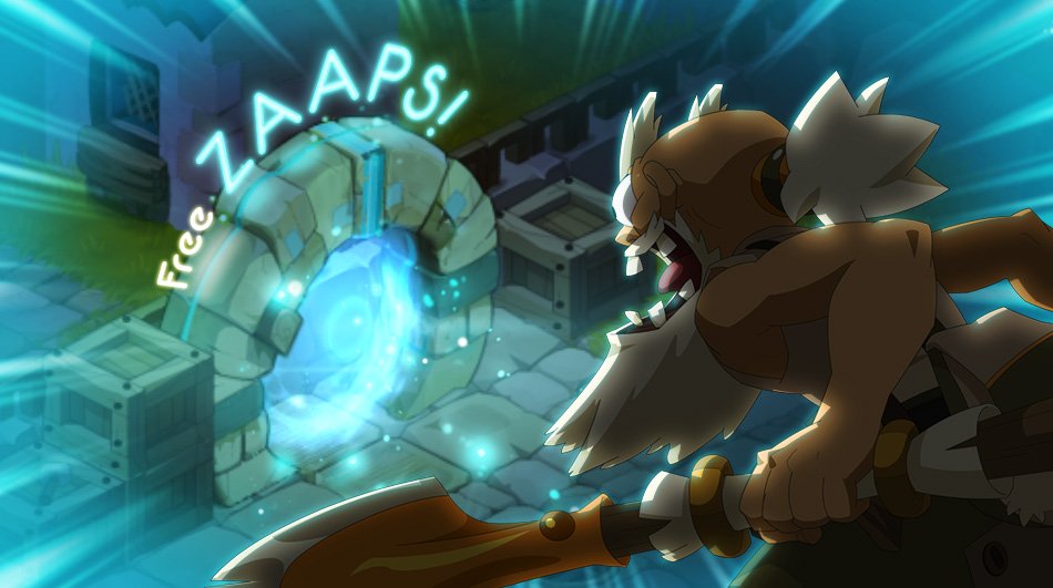 WAKFU_FR's tweet photo. Toujours plus rapides que n'importe quel TGV de la @SNCF, les zaaps seront gratuits tout au long du week-end sur WAKFU ! 😇 https://t.co/oaOW64Ns25