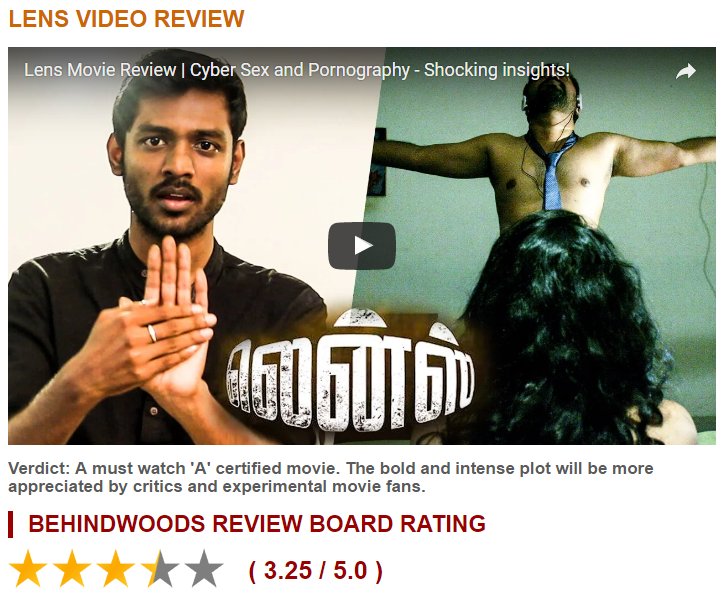KollywoodCinima's tweet photo. #Lens #LensPositiveReview
@VetriMaaran @srkathiir @divomovies @vinod_wunderbar @MiniStudio_ @v4umedia1 @RIAZtheboss @GrassRootFilmCo https://t.co/qJbJrNyPfY