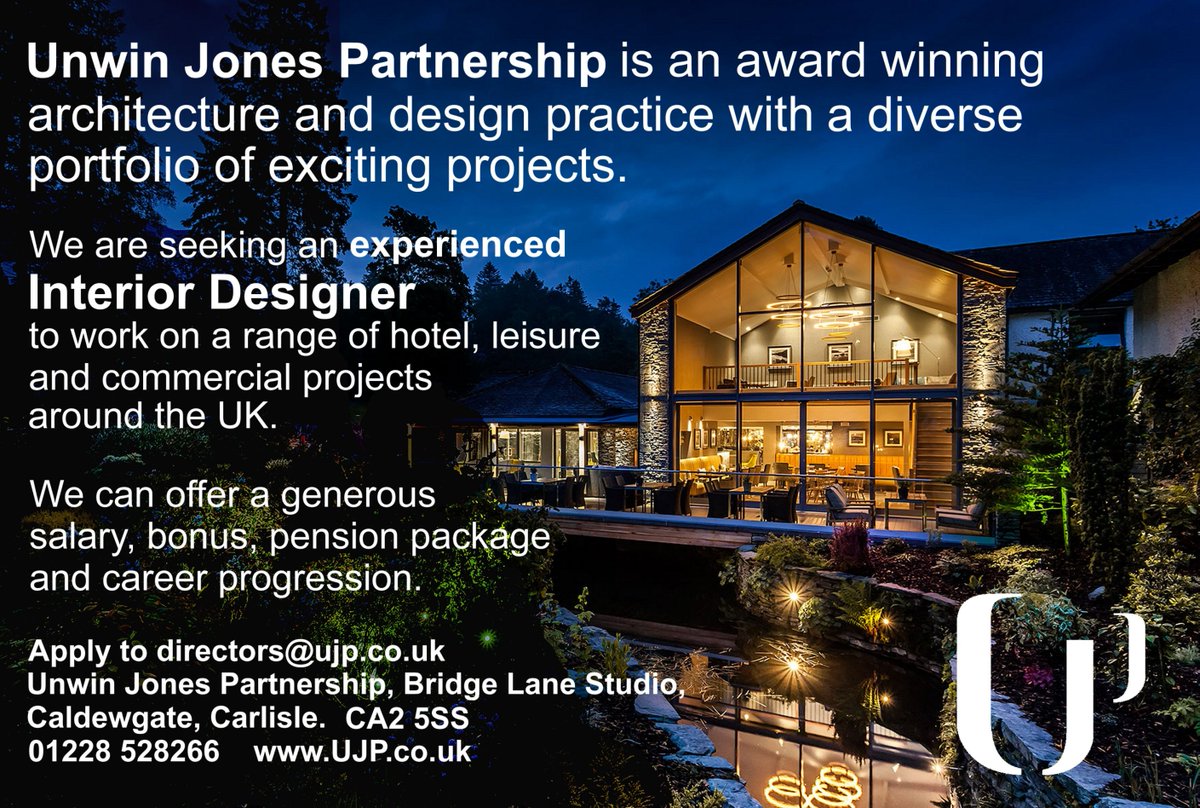 UnwinJones's tweet image. We are looking for an imaginative #InteriorDesigner with a commercial background to join our team. #Interiors #interiordesignchat  #Cumbria