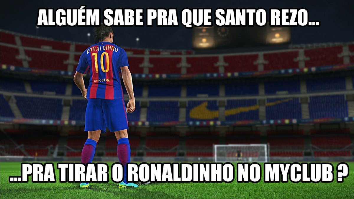 WEBrazukasTeam's tweet photo. @PES_Brasil , manda o Ronaldinho de brinde pá nois!!! #PES2017 #controlreality https://t.co/uz94zb1W5O