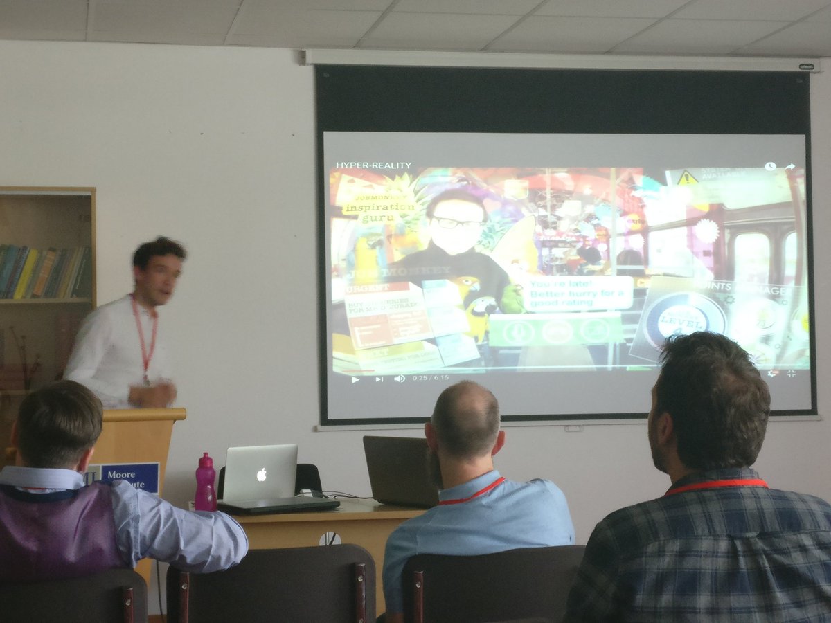 kearns_ed_'s tweet photo. @BenGwalchmai contrasting ambient AR with the hellish directions AR could otherwise take. #OtherCodes https://t.co/YSMDxHdgeV