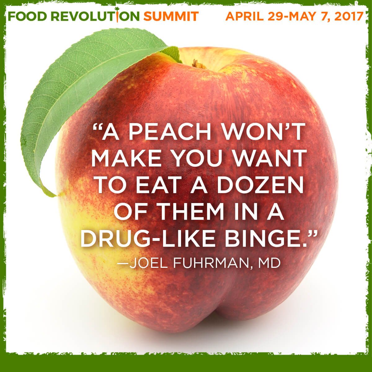 OnlineWellEvent's tweet image. Get informed about food by joining #FoodRevolution Summit bit.ly/2psggzq #EncoreWeekend #OnlineWellnessEvents