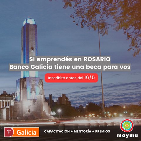 ContribuirAlDes's tweet photo. #EMPRENDEDORES DE #ROSARIO! @BancoGalicia Sustentable apoya tu proyecto social/ambiental con becas del 50% para @PremiosMayma cierra el 16/5 https://t.co/InmZxhpvnf