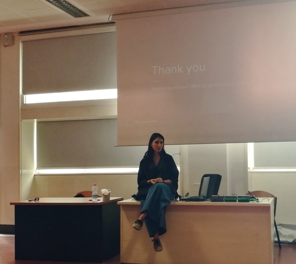 Il decalogo del perfetto #startupper by <a href="/GiuliaGaz/">Giulia Gazzelloni</a> <a href="/LeCicogne/">Le Cicogne</a> #fare #adattamento sono le parole da usare al posto di #perfezione <a href="/unimib/">Università degli Studi di Milano-Bicocca</a>