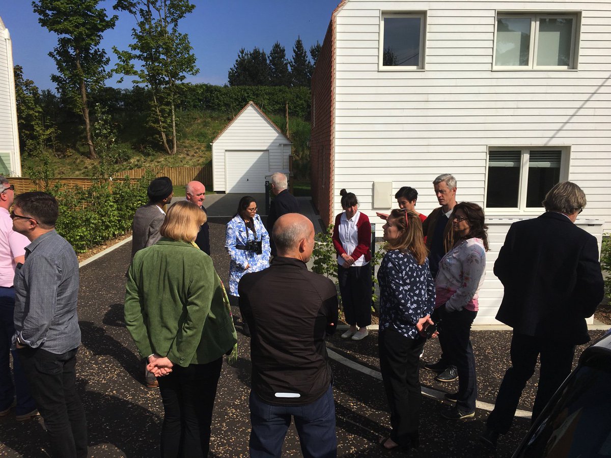 HousingDesignAwards# judges at Hopton Yard Yoxford rural Suffolk 4 PD homes in by HAT for Nest tinyurl.com/ltw34mg