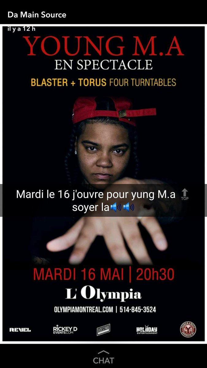 Im opening 4 yung M.A thursdays i need all the support of my city 4 this #MTL