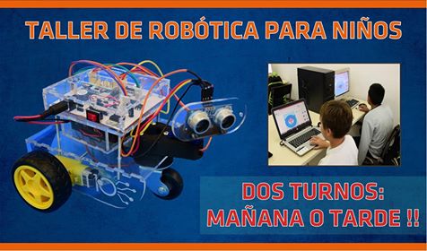 #TallerRóbótica. Sumamos un nuevo horario. Inicia: Martes 23 de mayo. Martes y jueves de 8.30 a 11hs. Lugar: Mitre 746. Sumate!