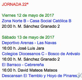 Última jornada de la provincial juvenil de fútbol: Se juegan el título <a href="/DvoArenasJuveni/">Dvo. Arenas Juvenil</a> y <a href="/BoscoarevaloCf/">C.D.Bosco de Arévalo</a>