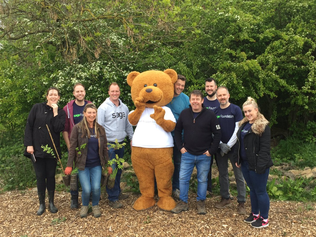 Our friend #BoldonBear was very excited to meet everyone from <a href="/sageuk/">Sage UK</a> at West Boldon Lodge today.