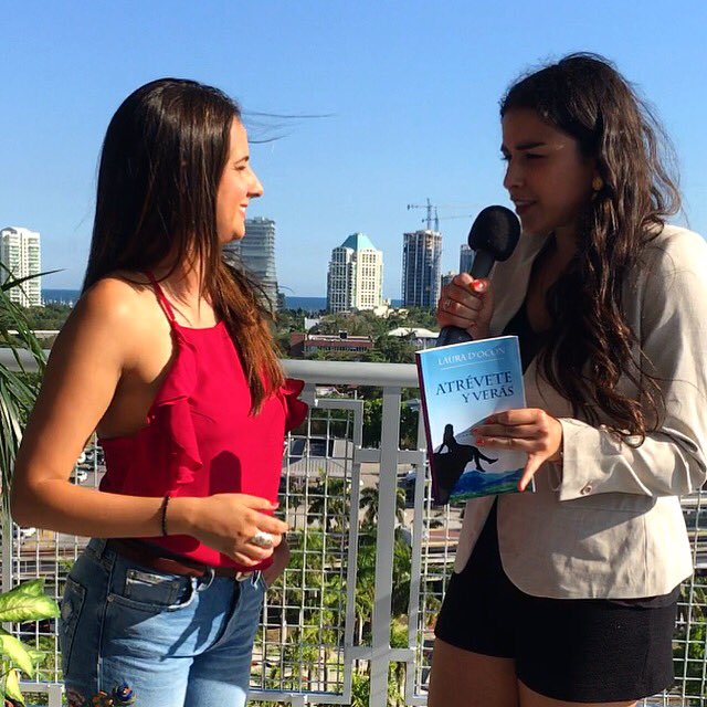 lauradocon's tweet photo. Interview about my life changing experience in #Guatemala writing #atreveteyveras my first novel 🔜 for @Americateve #thankful @KeniaVasallo https://t.co/cEBKHtrfdC