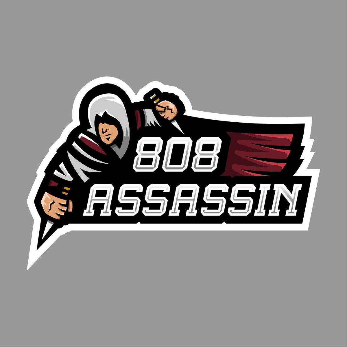 jajbaugh's tweet photo. 808 Assassin #Mascot logo. Digging the composition on this one. https://t.co/zw04OyY7n4