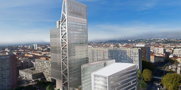 LaTribuneAURA's tweet photo. La Tour Silex 2 sur la rampe de lancement à la Part Dieu https://t.co/Qg1wBv9M7K | Par Françoise Sigot #Immobilier cc @LyonPartDieu #Silex1 https://t.co/rNOIpZtRP8