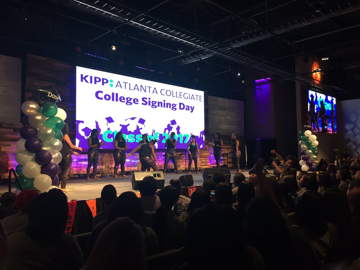 KIPPATL's tweet photo. Who's ready for KIPP Atlanta Collegiate College Signing Day 2017? #toandthrough #classof2017 #collegesigningday #collegesigningday2017 https://t.co/ckYn7Mvtei