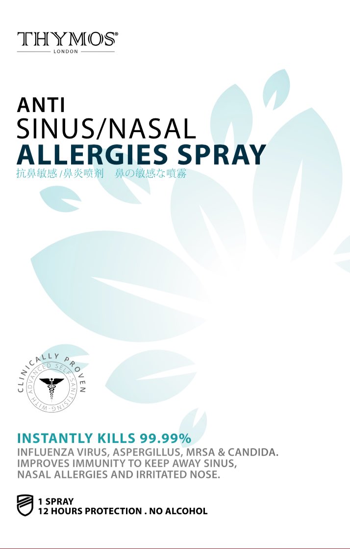THYMOSGLOBAL's tweet photo. #INTRODUCING
THYMOS | Anti Sinus/Nasal Allergies Spray
Keep away #Sinus,#Nasal #Allergies &amp; #IrritatedNose 

https://t.co/0wGUbmxwPK
#health https://t.co/m4kfvAgrhg
