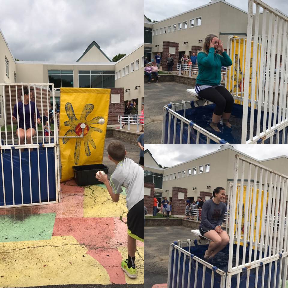 It was a lovely night for a carnival - but a chilly night for a dunk tank! Thanks to our brave volunteers for making the kids' night!