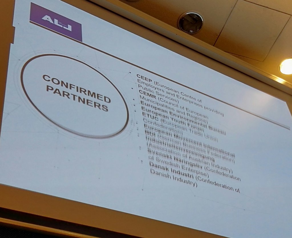 EB_Austria's tweet photo. #ALJ,  new Alliance of trade unions, business, civil society #EMI in view of The Hague '18 incl #EBÖ member #Industriellenvereinigung #EMImc https://t.co/b26eXedzWj
