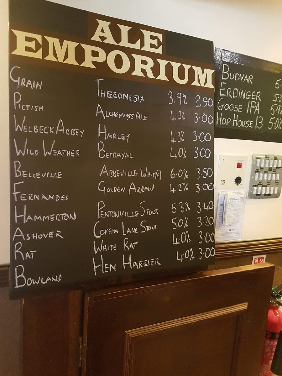 Opening board for Trish &amp; Peters last Friday Fest your chance to pop down and bid them farewell #realale #preston #lancashire #fridayfest