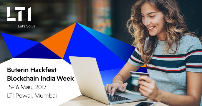 ltm_ofcl's tweet photo. Expose your team to the world of #Blockchain Coding at #ButerinHackfest a part of #Blockchainindiaweek. Be there! https://t.co/QtxTdB8u5q https://t.co/z1BSoUbcRV